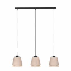 EGLO Hängeleuchte 3xE27 schwarz/Natur/Bambus 43976 éclairage de plafond E27 40 W - Vue supplémentaire 4
