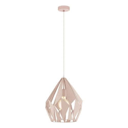 EGLO CARLTON-P éclairage en suspension Support flexible E27 Rose