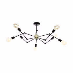 EGLO EXMOOR, 8 ampoule(s), E27, Noir