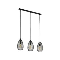 EGLO Clevedon éclairage en suspension Support flexible E27 Noir