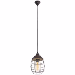 EGLO Bampton, Support flexible, Marron, Marron, Acier, Bois, Intérieure, IP20
