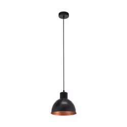 EGLO Truro 1, Support flexible, Noir, Cuivre, Noir, Cuivre, Acier, IP20, 1 ampoule(s)
