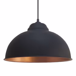 EGLO Truro 2 éclairage en suspension Support flexible E27 Noir, Cuivre