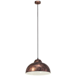 EGLO Truro 2 éclairage en suspension Support flexible E27 Cuivre, Acier inoxydable