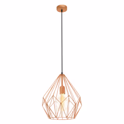 EGLO CARLTON, Surface, Cuivre, Acier, Salle à manger, Cuisine, Salon, Bureau, Brossé, IP20