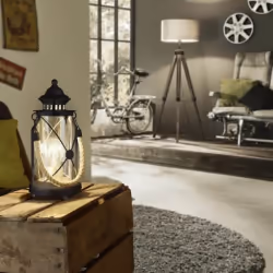 EGLO Bradford, Noir, Transparent, Verre, Acier, Chambre à coucher, Salon, IP20, II, ENEC