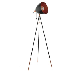 EGLO Chester éclairage au sol E27 Noir, Cuivre