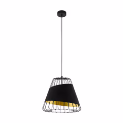 EGLO Austell, Support flexible, Noir, Or, Noir, Or, Acier, Salon, Intérieure