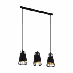 EGLO Austell, Support flexible, Noir, Or, Noir, Or, Acier, Salon, Intérieure