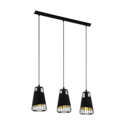 EGLO Austell éclairage en suspension Support flexible E27 Noir, Or