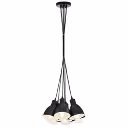 EGLO Priddy, Support flexible, Noir, Blanc, Noir, Blanc, Acier, IP20, I
