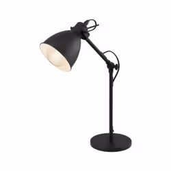 EGLO Priddy, Noir, Blanc, Acier, Étude, IP20, II, E27