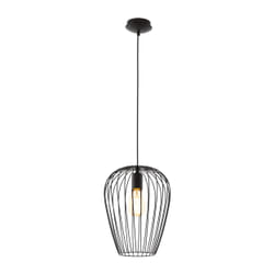 EGLO Newtown éclairage en suspension Support flexible E27 Noir