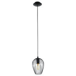 EGLO Newtown éclairage en suspension Support flexible E27 Noir