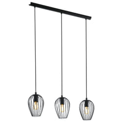 EGLO Newtown éclairage en suspension Support flexible E27 Noir
