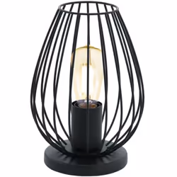 EGLO Newtown, Noir, Acier, II, E27, 60 W, Secteur