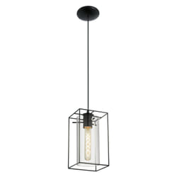 EGLO Loncino éclairage en suspension Support flexible E27 Noir, Transparent