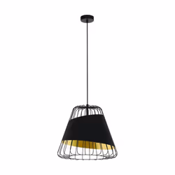EGLO Austell, Support flexible, Noir, Or, Noir, Or, Acier, Salon, Intérieure