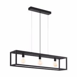 EGLO Elswick, Support flexible, Noir, Noir, Acier, Rectangulaire, I