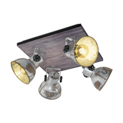 EGLO 49653 spot d'éclairage Spot d'éclairage de surface Noir, Marron E27 40 W