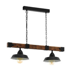 EGLO 49684 éclairage en suspension E27 60 W Noir, Marron