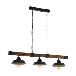 EGLO 49685 éclairage en suspension E27 60 W Noir, Marron