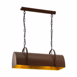 EGLO 49687, Marron, Marron, Acier, Rectangulaire, Noir, Intérieure