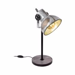 EGLO 49718, Noir, Marron, Acier, Bois, II, E27, 1 ampoule(s), 40 W