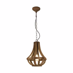 EGLO Kinross, Support flexible, Marron, Marron, Acier, Bois, Intérieure, IP20