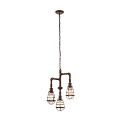 EGLO Port seton éclairage en suspension Support flexible E27 Marron