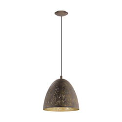 EGLO Safi éclairage en suspension Support flexible E27 Marron, Or