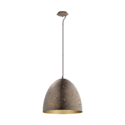 EGLO Safi éclairage en suspension Support flexible E27 Marron, Or