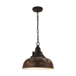EGLO Grantham 1 éclairage en suspension Support flexible E27 Beige, Marron