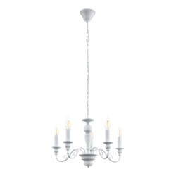 EGLO Caposile éclairage en suspension Support flexible E14 Blanc