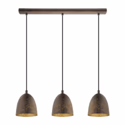 EGLO Safi, Support flexible, Marron, Or, Marron, Or, Acier, E27, Secteur