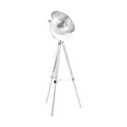 EGLO Covaleda éclairage au sol E27 Chrome, Argent, Blanc