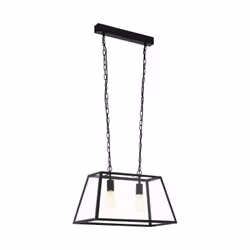 EGLO 49883, Support de fixation, Noir, Transparent, Acier, Verre, I