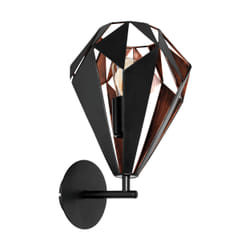EGLO Carlton 1 Noir, Cuivre Adapté à une utilisation à l'intérieur E27