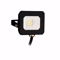 projecteur led noir 10w 850 lumens 4000k ip65 sans detecteur