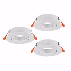 lot 3 spots a encastrer 9cm orientables gu10 sans ampoule