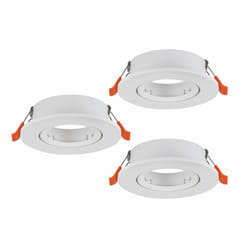 Eglo - lot 3 spots a encastrer 9CM orientables GU10 sans ampoule