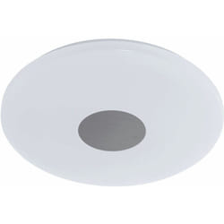 Eglo - Plafonnier led 18 watts variateur de lampe 3000-6000K éclairage rond acier blanc 75289