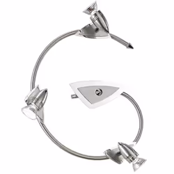 EGLO Wave, Spot d'éclairage de surface, GU10, 3 ampoule(s), 150 W, 220-240 V, Chrome