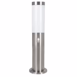 EGLO HELSINKI, Piedestal extérieur/Lampadaire, Acier inoxydable, Plastique, Acier inoxydable, IP44, Entrée, Jardin, Patio, I