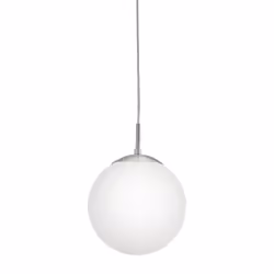 EGLO RONDO, Support flexible, Nickel, Blanc, Acier, Verre, IP20