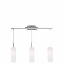 EGLO TROY 3, Support flexible, Nickel, Blanc, Acier, Verre, IP20