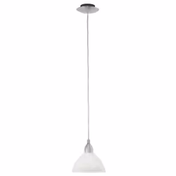 EGLO BRENDA, Support de fixation, Nickel, Blanc, Acier, Verre, IP20