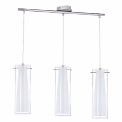 EGLO PINTO, Spot d'éclairage de surface, E27, 3 ampoule(s), 180 W, Chrome, Blanc