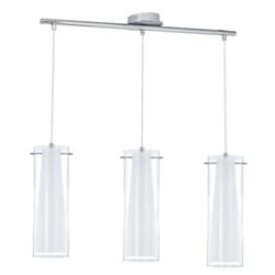 EGLO PINTO Spot d'éclairage de surface Chrome, Blanc E27 60 W