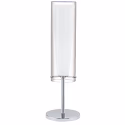EGLO PINTO, Chrome, Transparent, Blanc, Verre, Acier, Chambre à coucher, Salon, IP20, II, E27